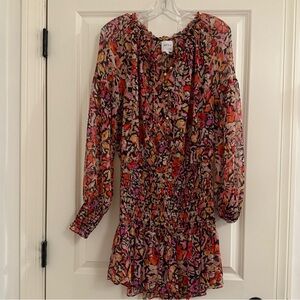 MISA Los Angeles Women’s Red Fire Flora Cain A line dress